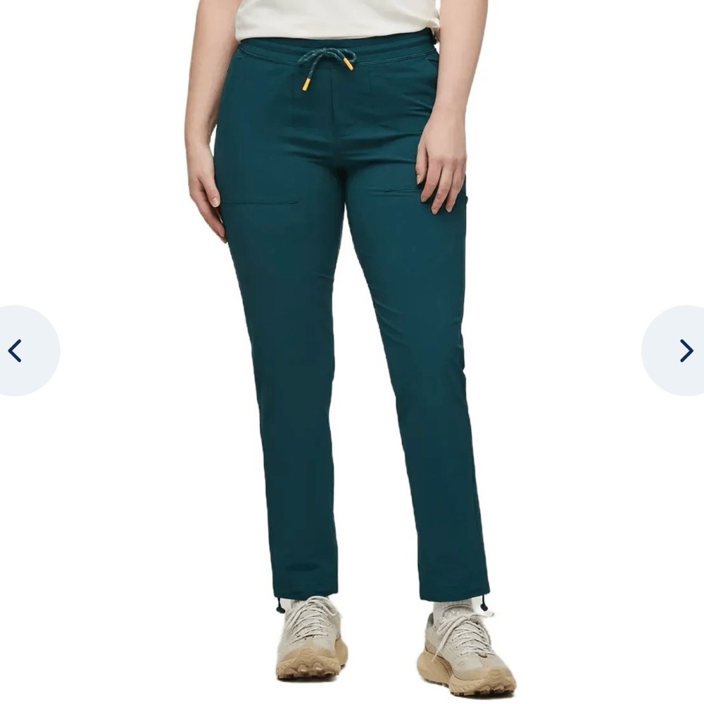 Cotopaxi Teal Track Pants with Orange Accent - Picture 4 of 8